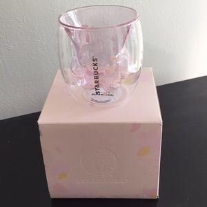 NWOT Starbucks collectible Cat Paw Glass